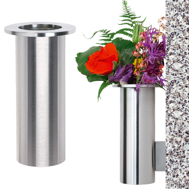 Edelstahlwandvase