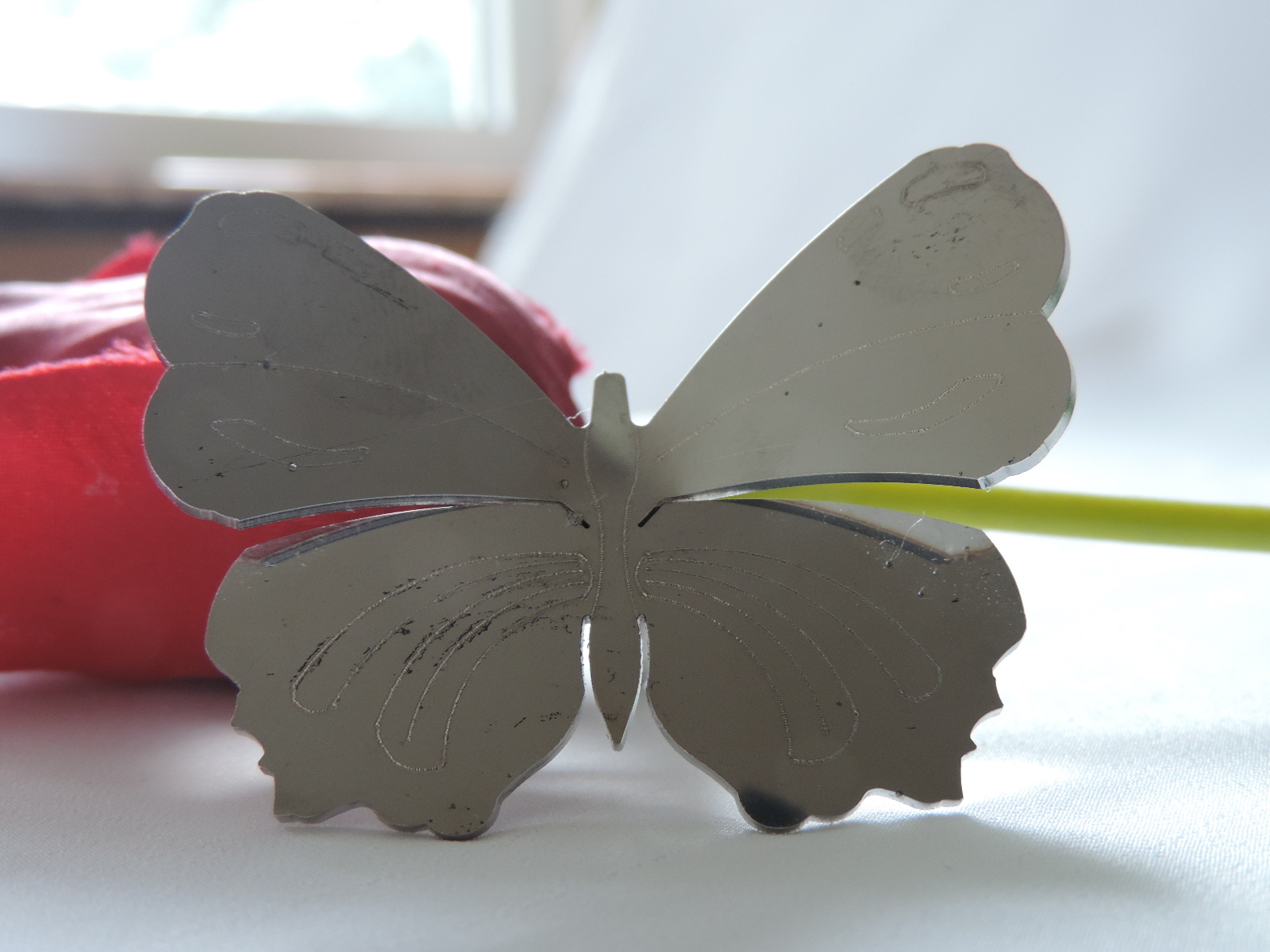 Schmetterling, Edelstahl, Grabschmuck. 4 Größen