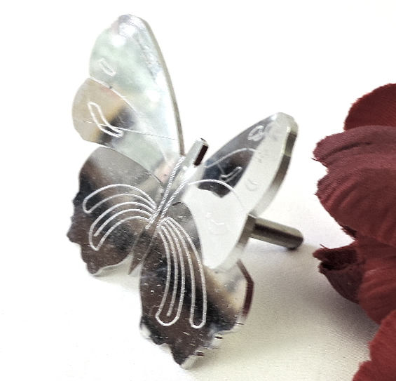 Schmetterling, Edelstahl, Grabschmuck. 4 Größen