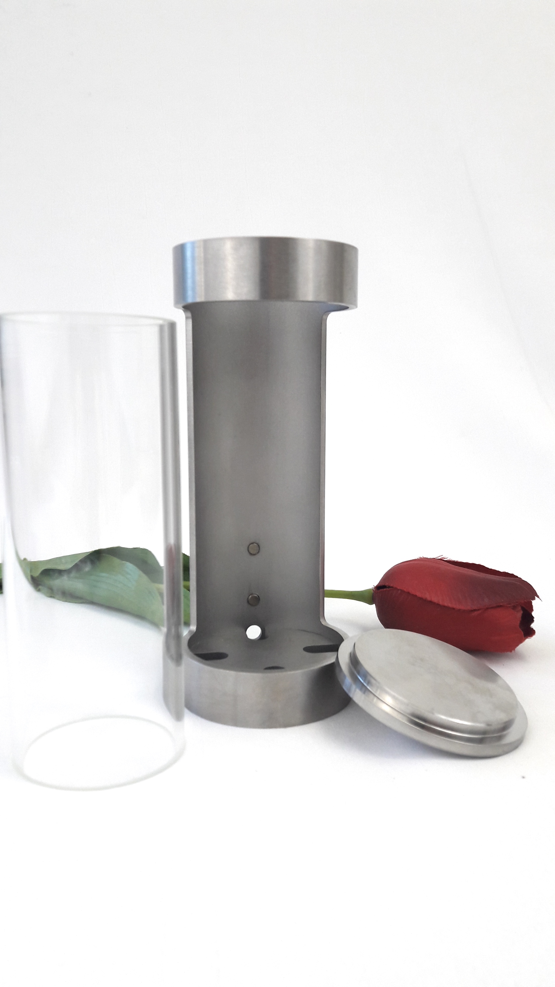 Wandlaterne, Grablampe, Edelstahl. modernes Design