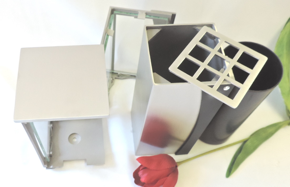 Laterne und Vase, im Set, mit Swarowskis