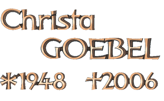 Schriftzug "Kontur" Bronze