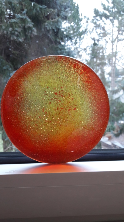"Sonnenglas", Glasornament, Schmuckornament, Glas