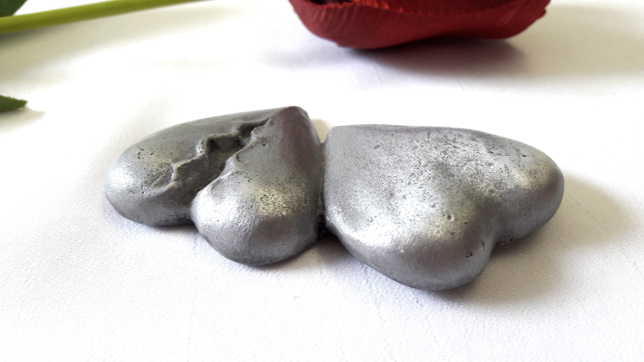 Herz, zwei Herzchen zusammen, Grabschmuck, Herzen