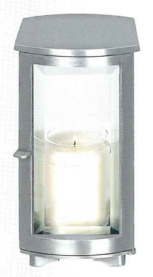 Edelstahl- Leuchte,Grablaterne, Grablicht Inox, 3 Größen