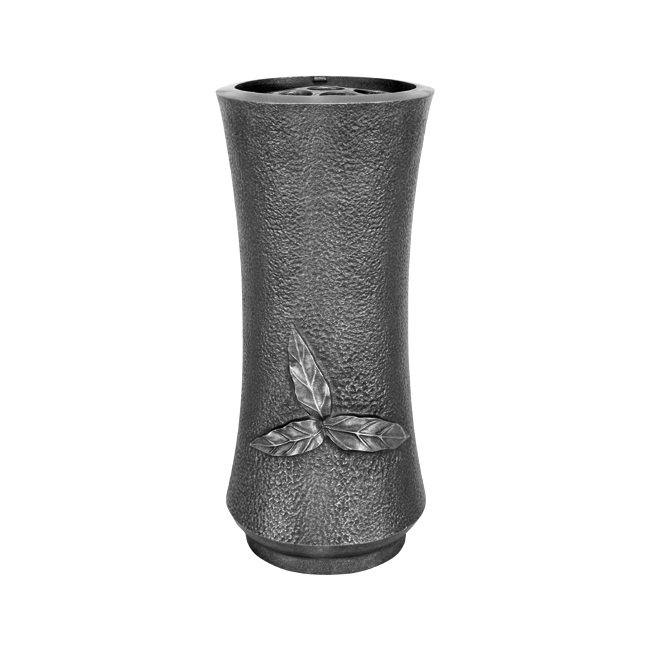 Vase mit Blattmotiv