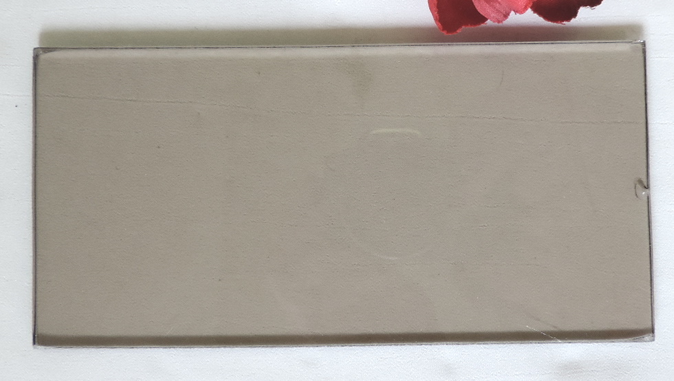 Ersatzscheibe, 17,2 x 8,4 cm, leicht braun
