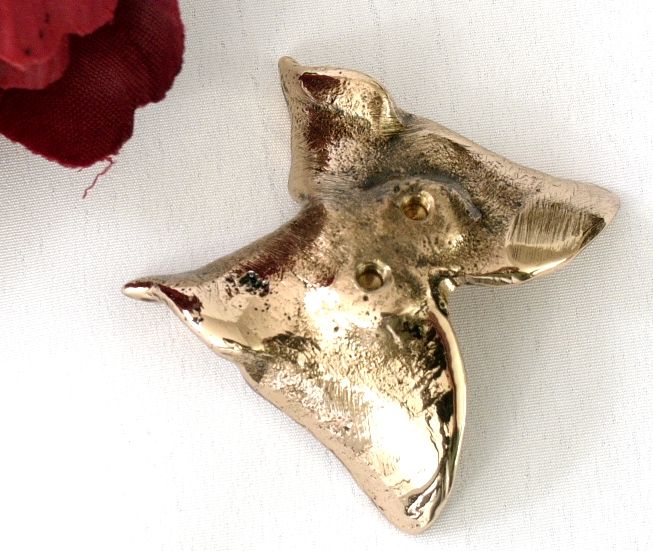 Schmetterling, golden, Grabschmuck Deko