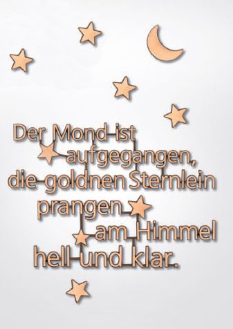 Bronzeschriftzug "Gericke", Grabschrift, Inschrift Grab