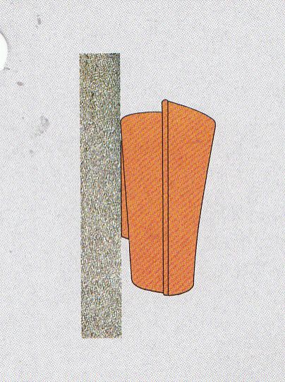 Breite Wandvase