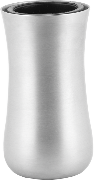 Grabvase aus Edelstahl, 20cm H