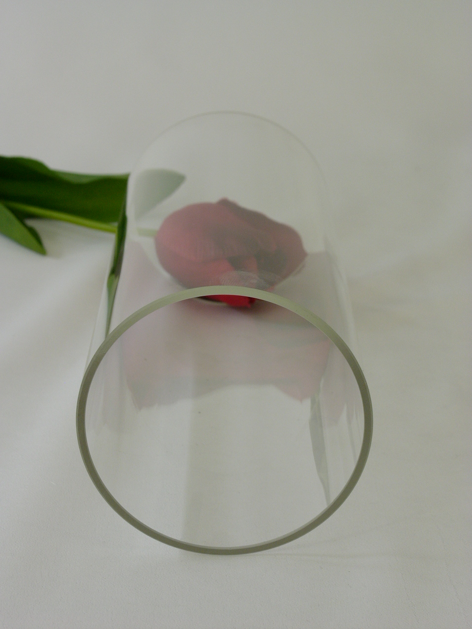 Glas rund, 20 cm h, 8 cm Ø