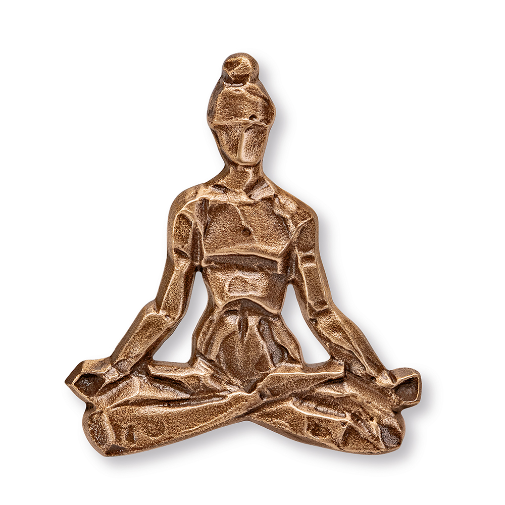 Sitzende Person im Lotussitz, Yoga