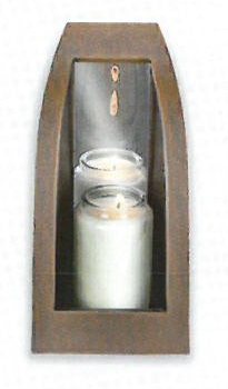 Wandlaterne mit Spiegel