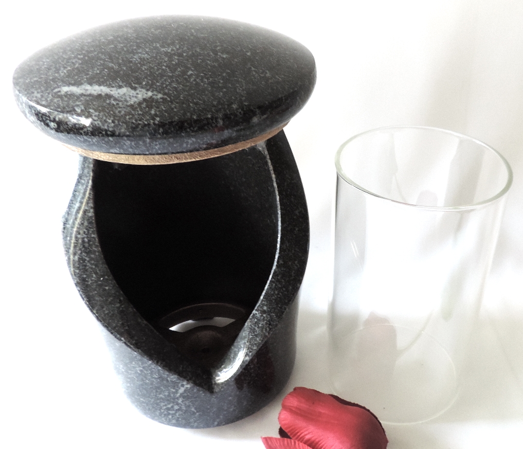 Grablaterne, Stein, Granit, Grablicht
