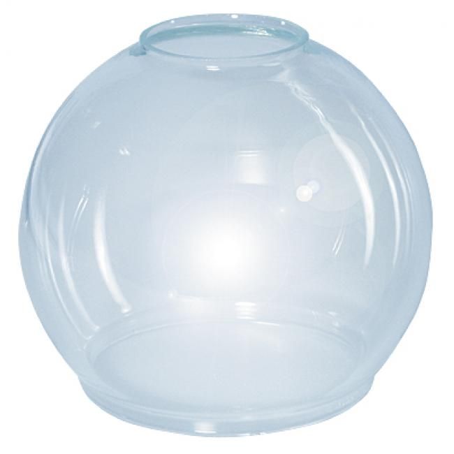 Kugelglas weiß 15 cm Ø, H 13 cm, Ersatzglas Friedhofslaterne
