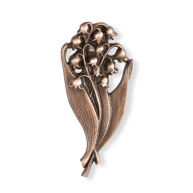 Maiglöckchen, Grabschmuck, Blumen aus Bronze