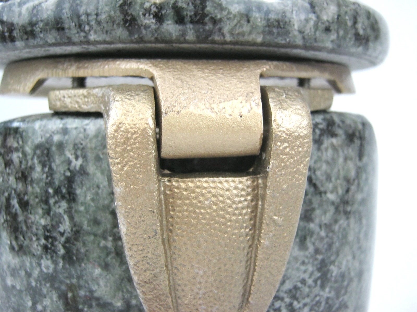 Granitlaterne, Grablampe, aus Stein, grünschwarz