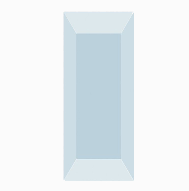Facetteglas, Laternenglas 13,6 x 4,7 cm, Kristallglas