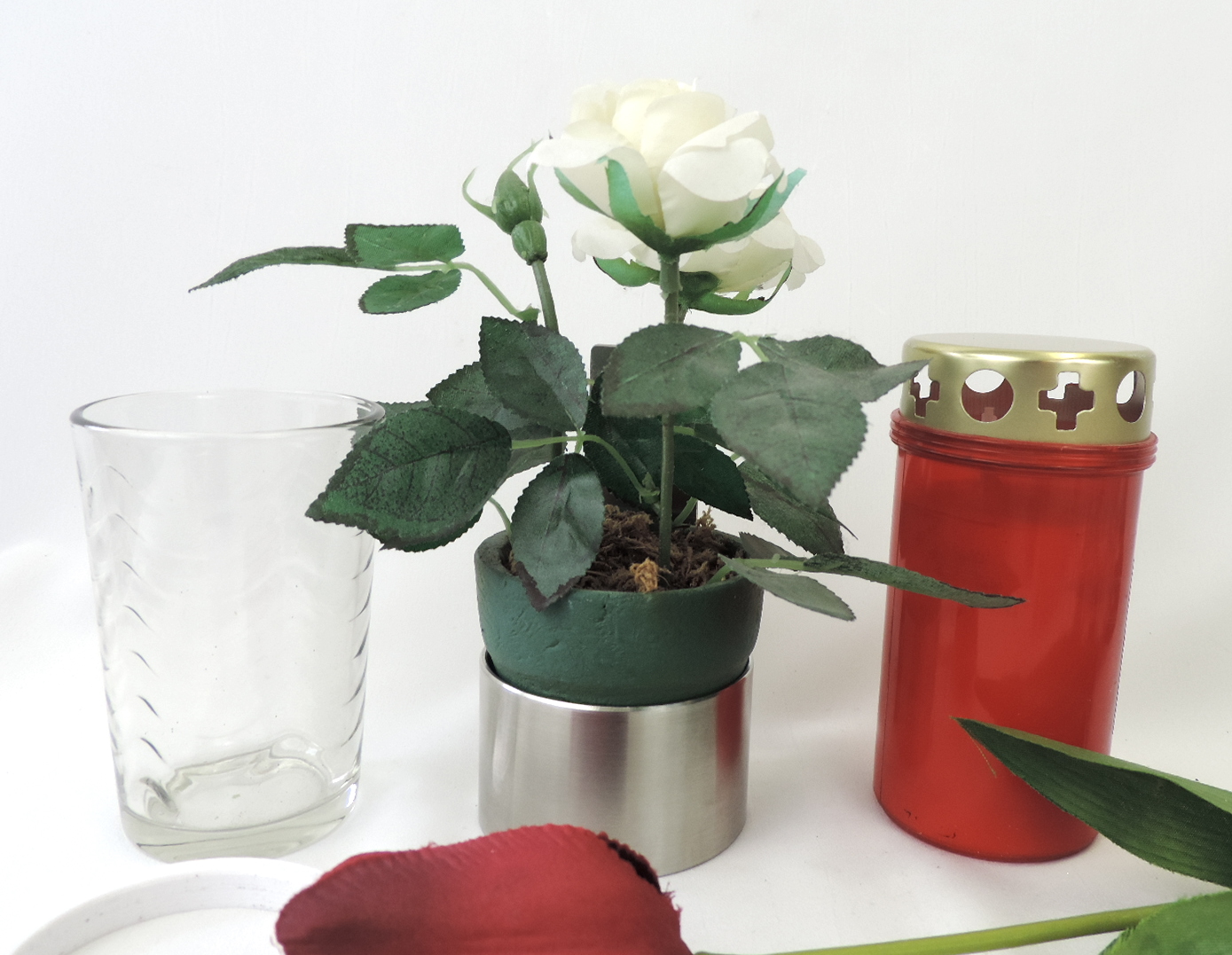 Kombination, Wandvase, mit Kerzenhalter, zum Kleben