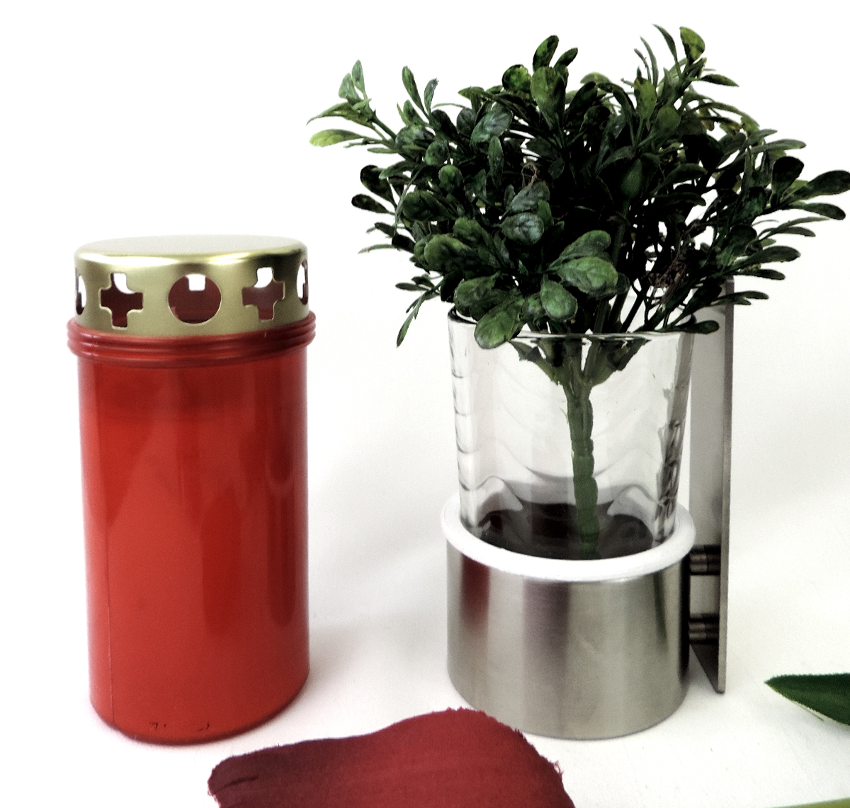 Kombination, Wandvase, mit Kerzenhalter, zum Kleben