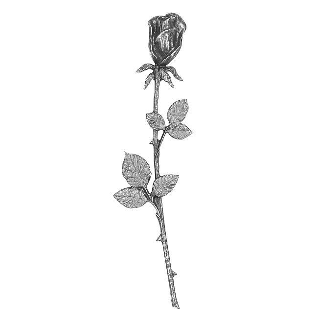Rosenzweig, Rose für Grab, nach rechts, Grabschmuck