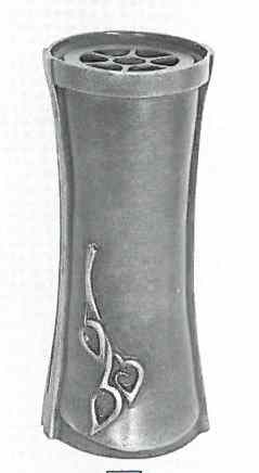 Blumenvase, Grab, Grabvase, Standvase, mit Schmuckrelief