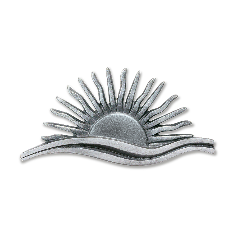 Sonnenaufgang, Grabschmuck am Stein, Symbol, Grab