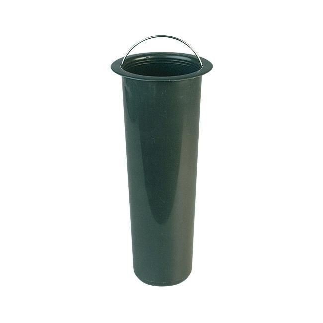 Kunststoffvase mit Rand und Bügel
