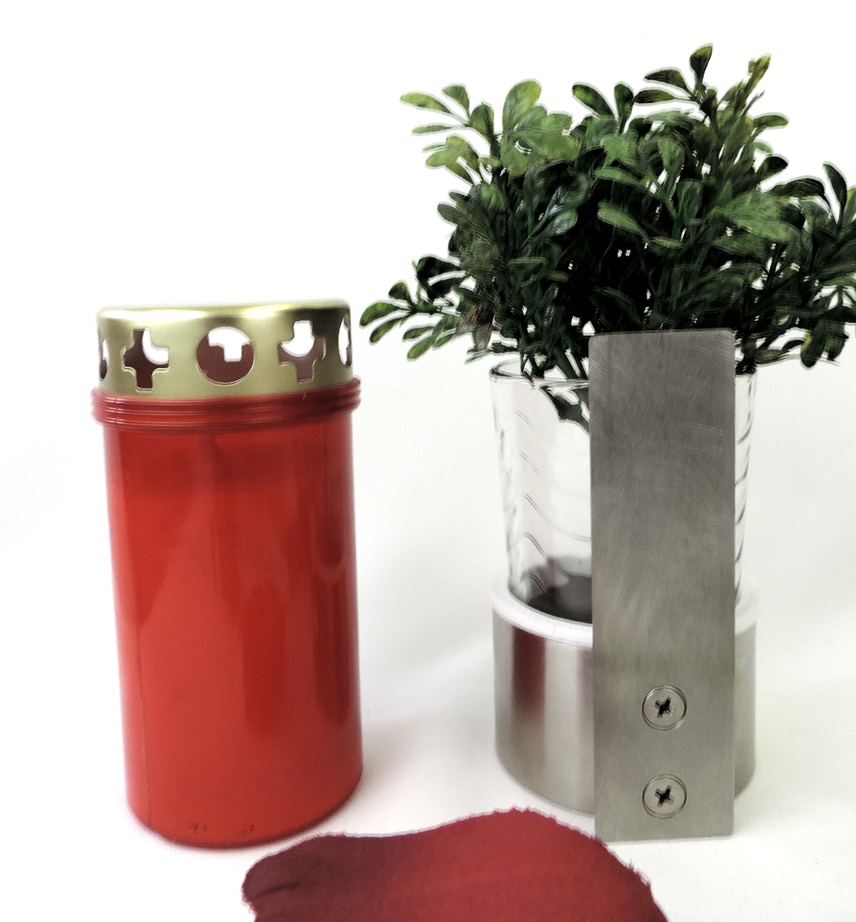 Kombination, Wandvase, mit Kerzenhalter, zum Kleben