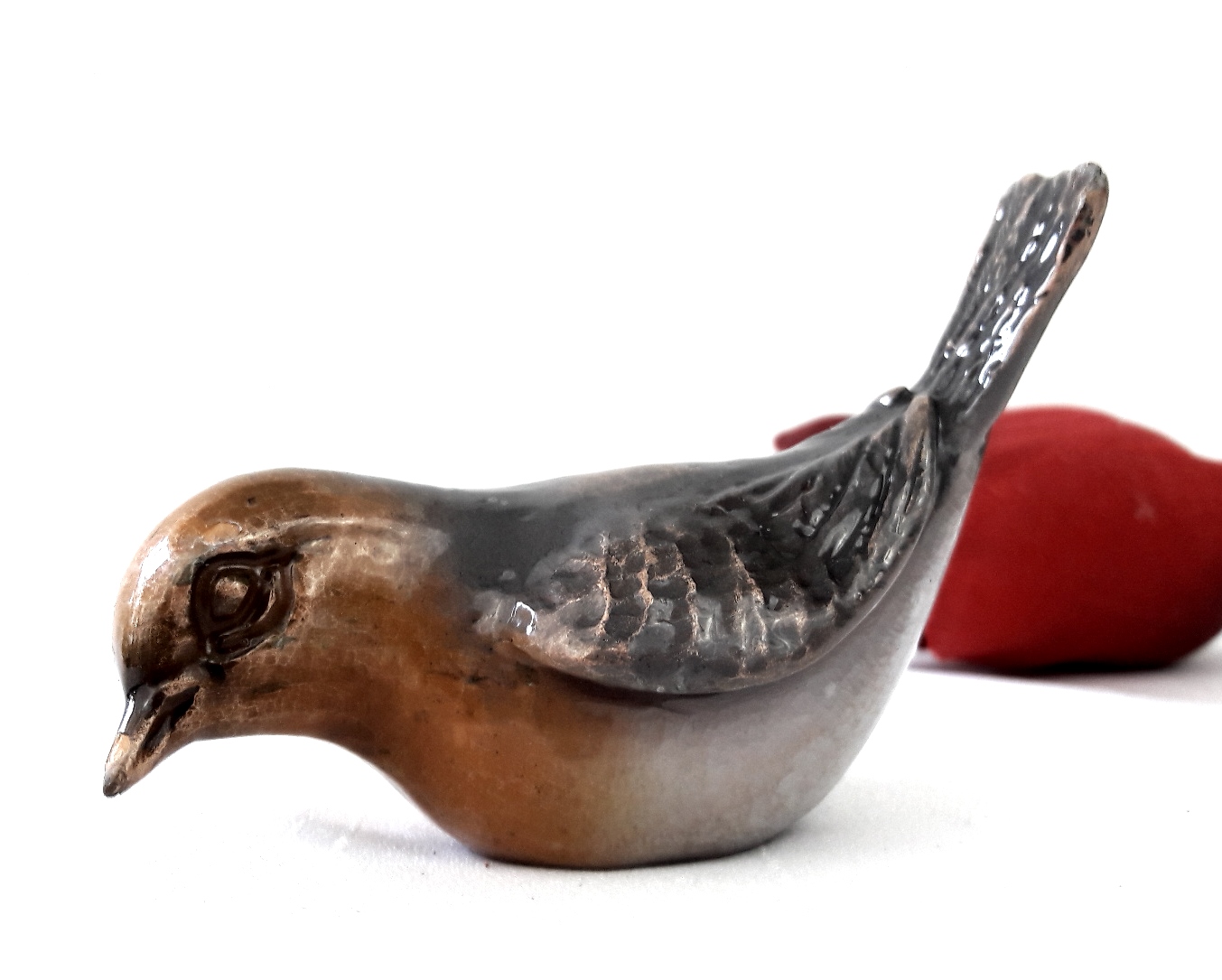 Grabgestaltung. Vogel. Bronze, Grabschmuck