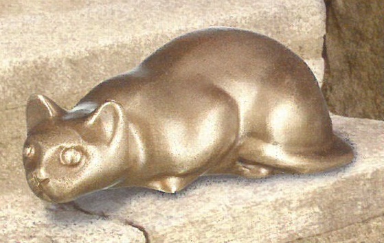 Grabschmuck, Katze lauernd, Tiergrab