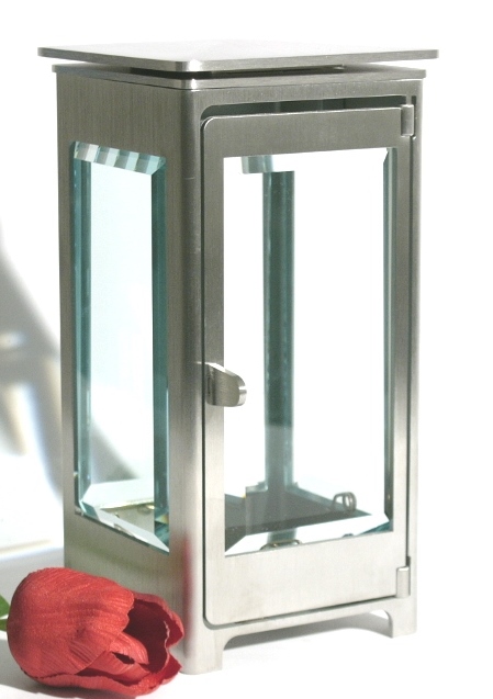Edelstahl- Laterne, Grab, Lampe