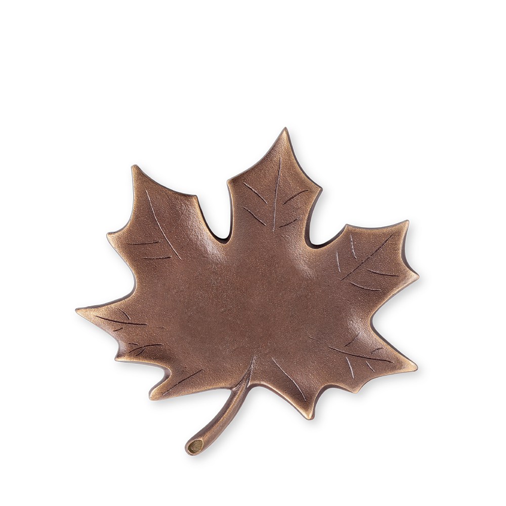 Ahornblatt, Gedenktafel, Bronze, Schrifttafel- 2 Größen!