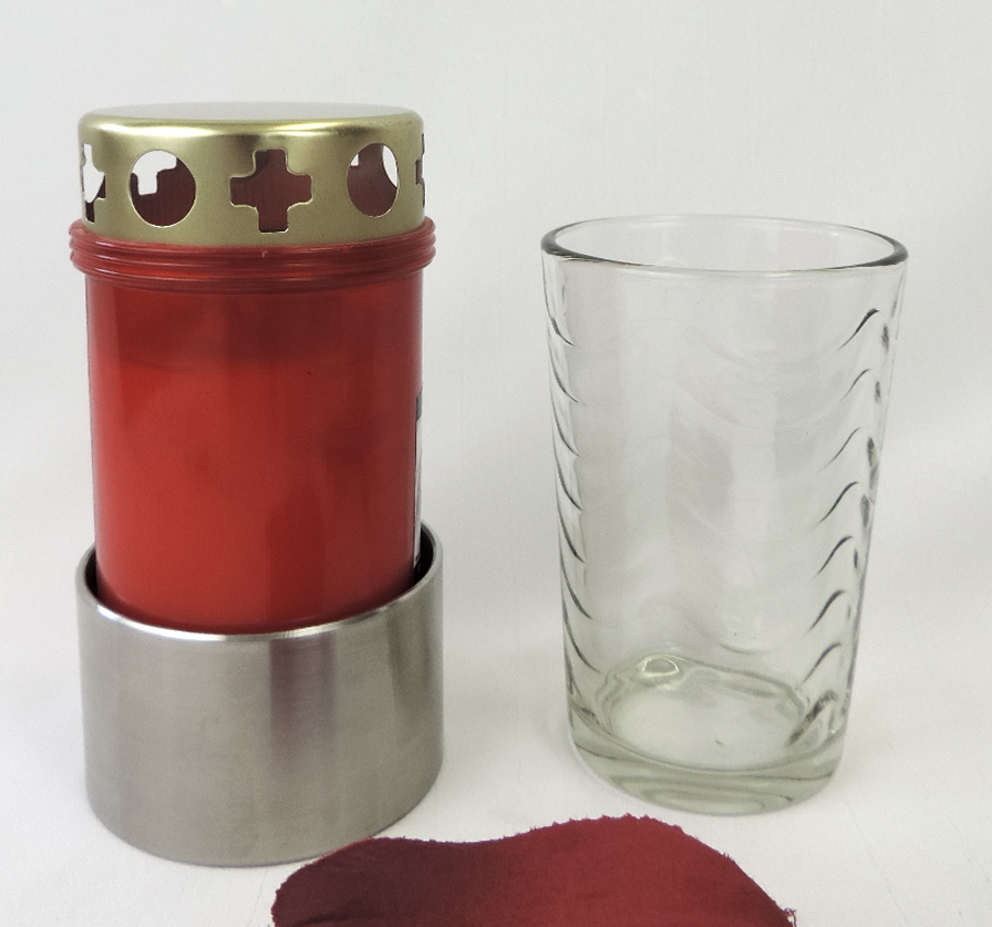 Kombination, Wandvase, mit Kerzenhalter, zum Kleben