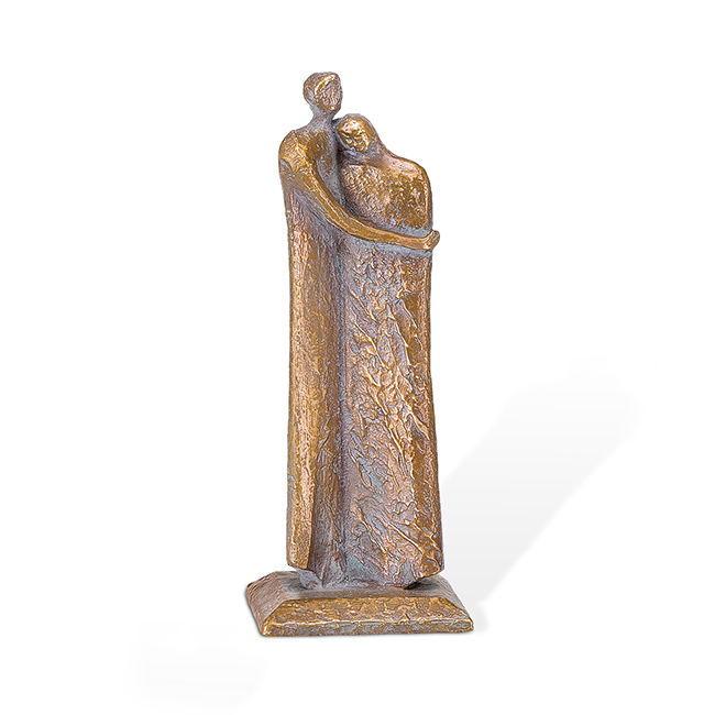 Bronzeskulptur, "Trost", Liebende, Abschied, Trauer