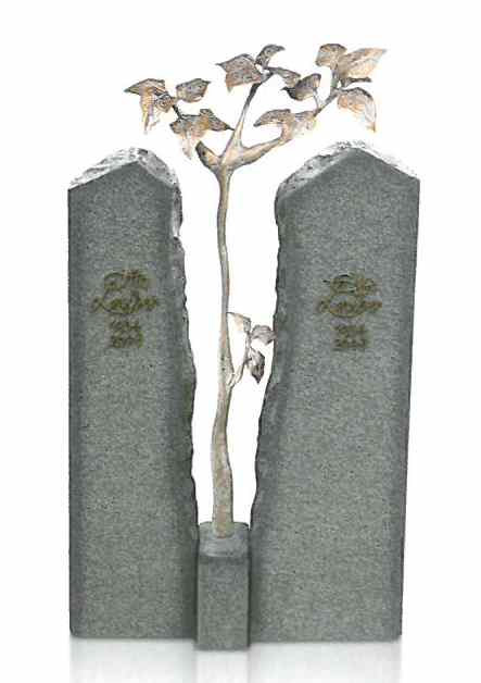 Baum, Lebensbaum, Grabkunst, Bronzeskulptur, Grabschmuck