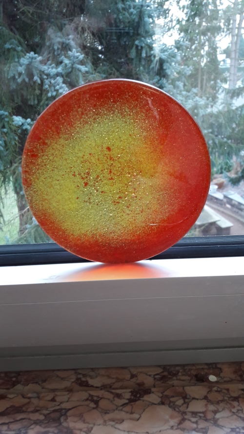 "Sonnenglas", Glasornament, Schmuckornament, Glas