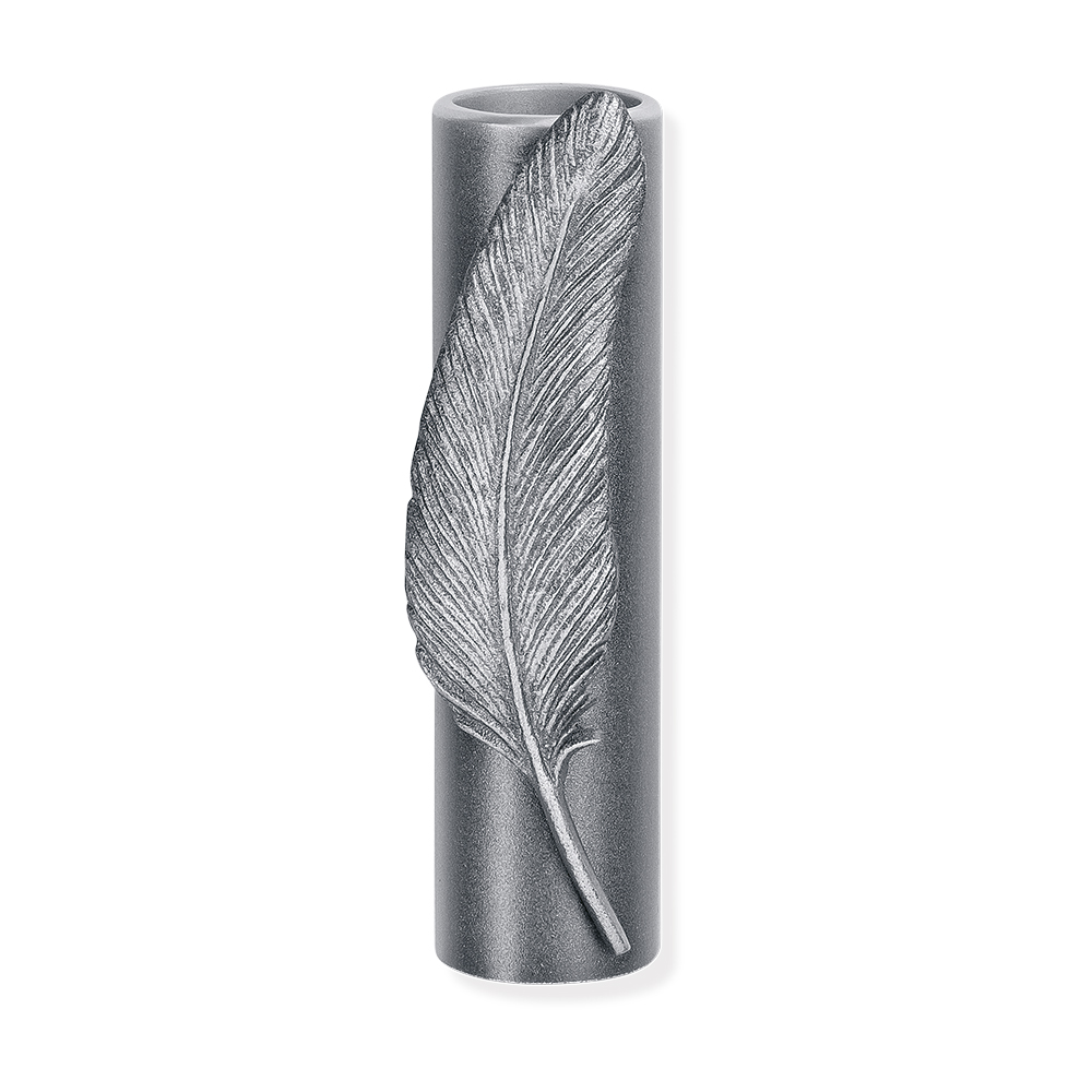Wandvase mit Feder