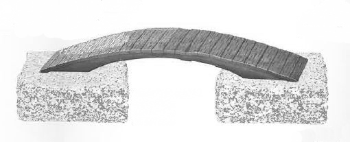 Brücke, ohne Geländer, Grabschmuck, Symbol