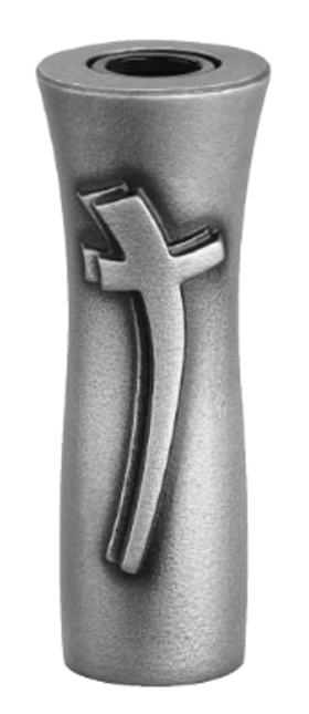 Kleines Wandväschen, mit Kreuz, Kolumbariun, Urnengrab
