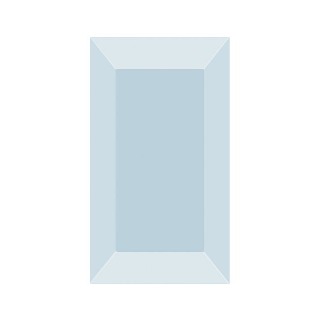 Kristallglas, Facetteglas, 14,5 x 8 cm, Ersatzglas Grablampe