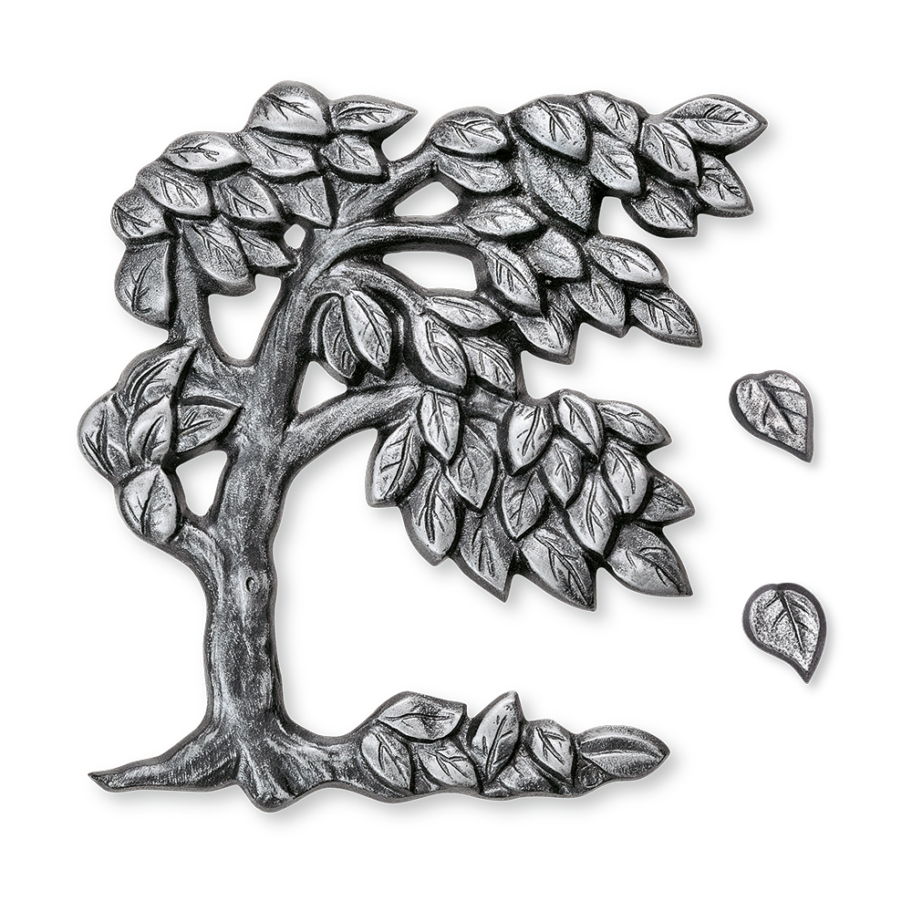 Baum mit fallenden Blättern, Bronze oder Aluminium