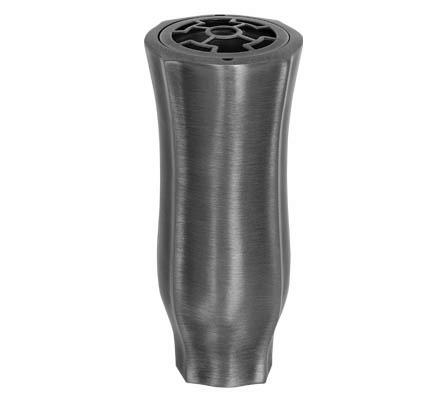 Kleine Blumenvase, Grabvase, Edelstahl, Urnengrab