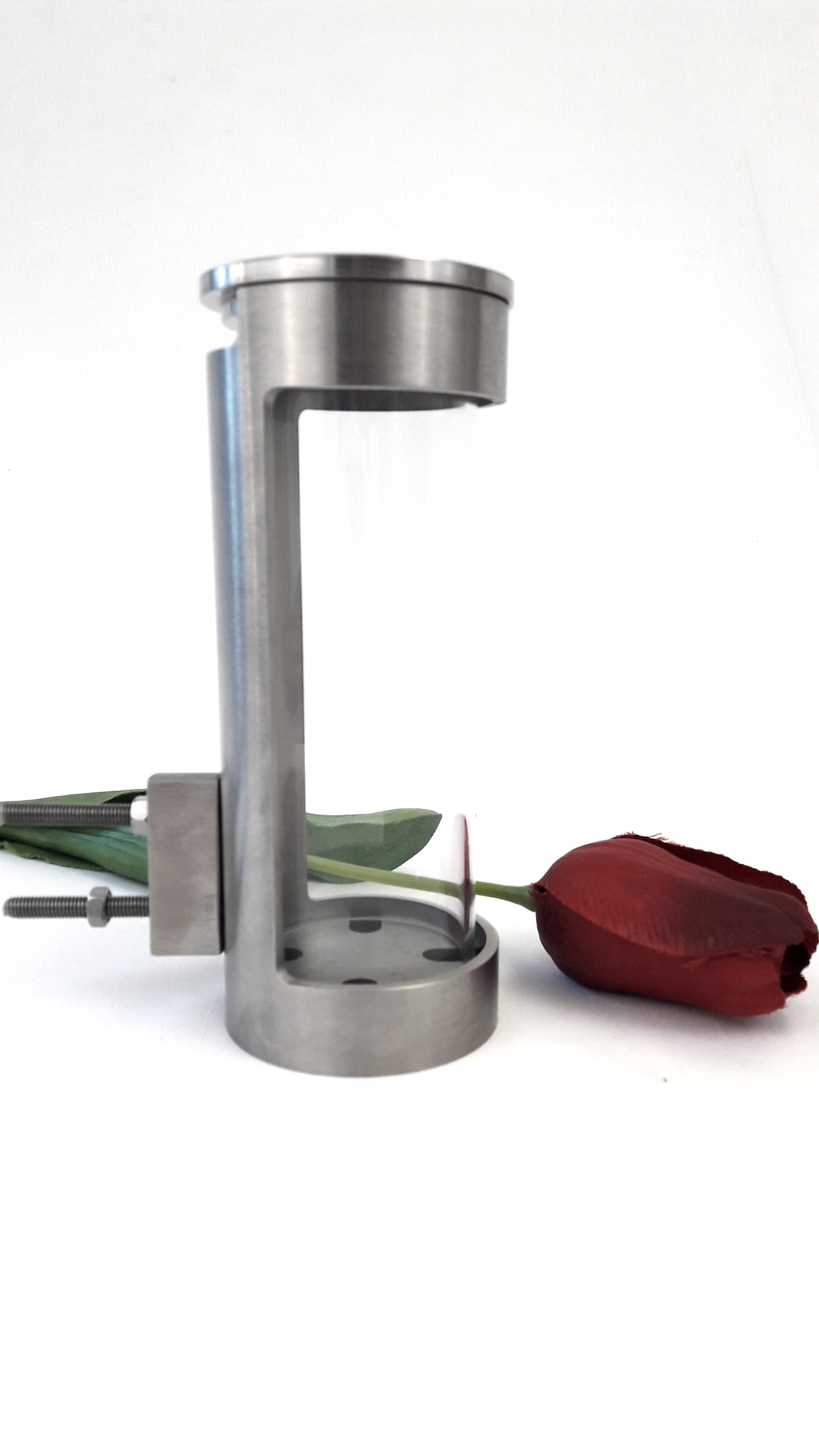 Wandlaterne, Grablampe, Edelstahl. modernes Design