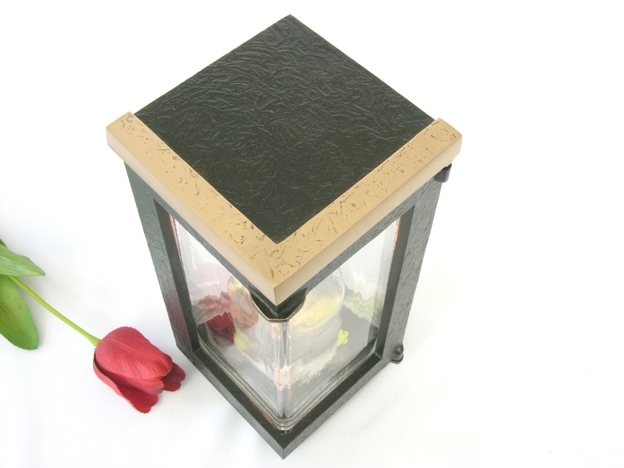 Laterne "Schwarz - Bronze"