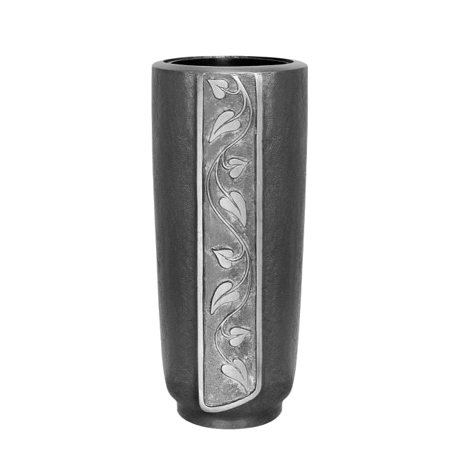 Vase mit eleganter Blattranke