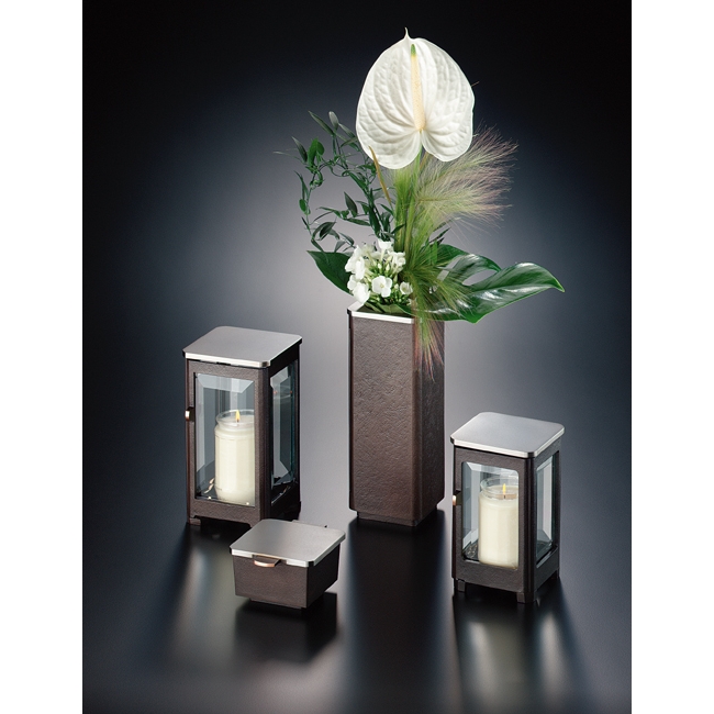 Vase Bronze/ Edelstahl